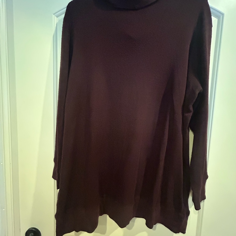 French Laundry Cowl Neck Sweater - Burgundy - Picture 6 of 6